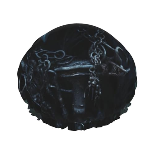 Damen-Duschhaube, wiederverwendbar, elastisch, doppellagig, Haarkappe, Duschhaube von BREAUX