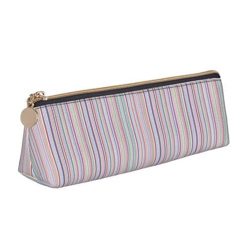 Dreieckige Ledertasche, multifunktionale Kosmetiktasche, tragbare Make-up- und Schreibwaren-Aufbewahrungstasche, Weiss/opulenter Garten, Einheitsgröße, Leichtgewichtig von BREAUX