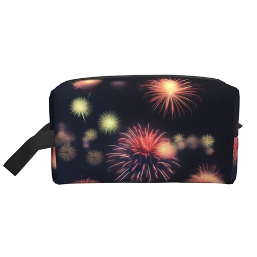 Explosion Firework 3D-Druck Mode Kosmetik Organizer Tasche Damen Reisezubehör Organizer Kosmetiktasche Explosion Feuerwerk 3D Einheitsgröße, Explosionsfeuerwerk 3D, Einheitsgröße von BREAUX