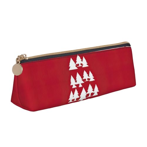Frohe Weihnachten Birke Baum Dreieck Ledertasche Multifunktionale Kosmetiktasche Tragbare Make-up und Schreibwaren Aufbewahrungstasche, Weiß, One Size, Leichtgewichtig Frohe Weihnachten Birke Baum Dreieck Ledertasche Multifunktionale Kosmetiktasche Tragbare Make-up und Schreibwaren Aufbewahrungstasche, Weiß, One Size, Leichtgewichtig von BREAUX
