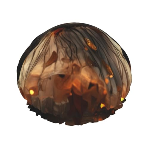 Girl Dance Badekappe mit Schmetterlings-Aufdruck, große Badekappe, passend für alle Haarlängen, schützt das Haar, Badekappe, wiederverwendbar von BREAUX