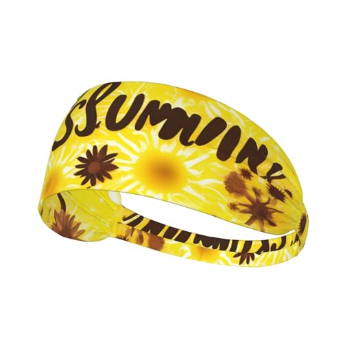 Goodlooking Hello Nice Sunshines bedrucktes Haarband Sport Haarband dehnbar breit Haarband Unisex Casual Haarband von BREAUX