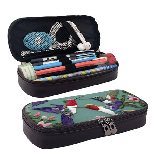 Kosmetiktasche, Kosmetiktasche, Reißverschluss, Aufbewahrungstasche, Lederklappe, Schreibwaren-Tasche, Schwarz, Einheitsgröße, Schwarz , Einheitsgröße von BREAUX