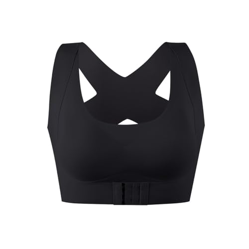 Posture Correcting Front Buckle Bra, Posture Bra, Front Closure Bras for Women, Bras for Women Front Closure (Black,3XL 72.5-80 kg) von BREAUX