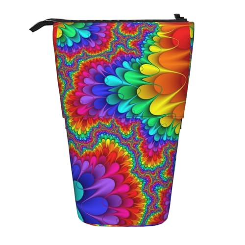 Vertikales einziehbares Federmäppchen mit leuchtendem Farbdruck, modische Geldbörse, multifunktionale Aufbewahrungstasche von BREAUX