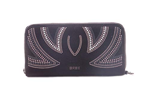 BREE Langbörse in Schwarz - Damen, Klassisch, 14 Kartenfächer, Reißverschluss, Leder von BREE
