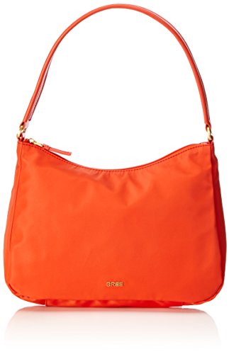 BREE Damen Barcelona Nylon 17 S17 Schultertasche Orange (Coralle) von BREE