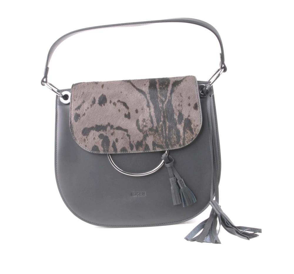 BREE Schultertasche BREE Cordoba 2 - Schultertasche in black / taupe fur von BREE