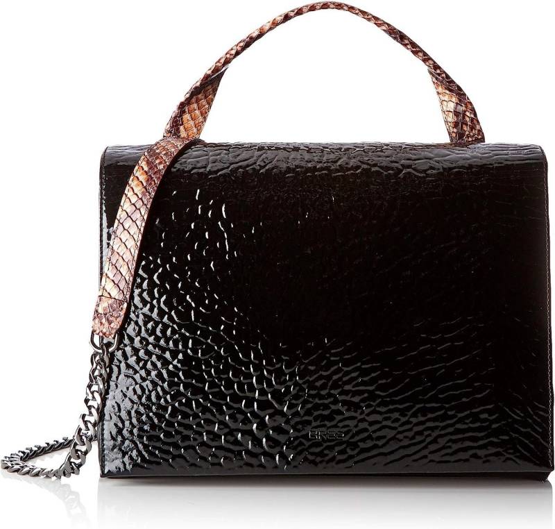 BREE Schultertasche Issia 2, Black, Shoulder Bag W18 Schwarz, echt Leder von BREE