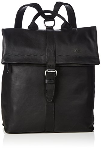 BREE Stockholm 13, black, backpack 184900013 Damen Rucksackhandtaschen 32x13x40 cm (B x H x T), Schwarz (black 900) von BREE