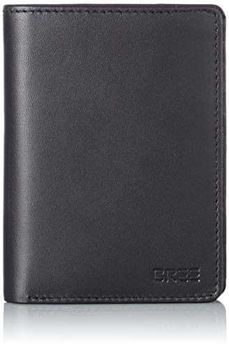 BREE Herren Pocket New 108 Geldbörse, Schwarz (Black) von BREE