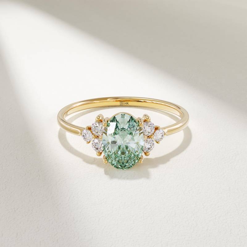 14K Gold Mint Blauer Turmalin Ring, Solid Edelstein Verlobungsring, Damen Oval Solitär Kristall Handgemachtes Geschenk 14K Gold Mint Blauer Turmalin Ring, Solid Edelstein Verlobungsring, Damen Oval Solitär Kristall Handgemachtes Geschenk von BRENNMORE