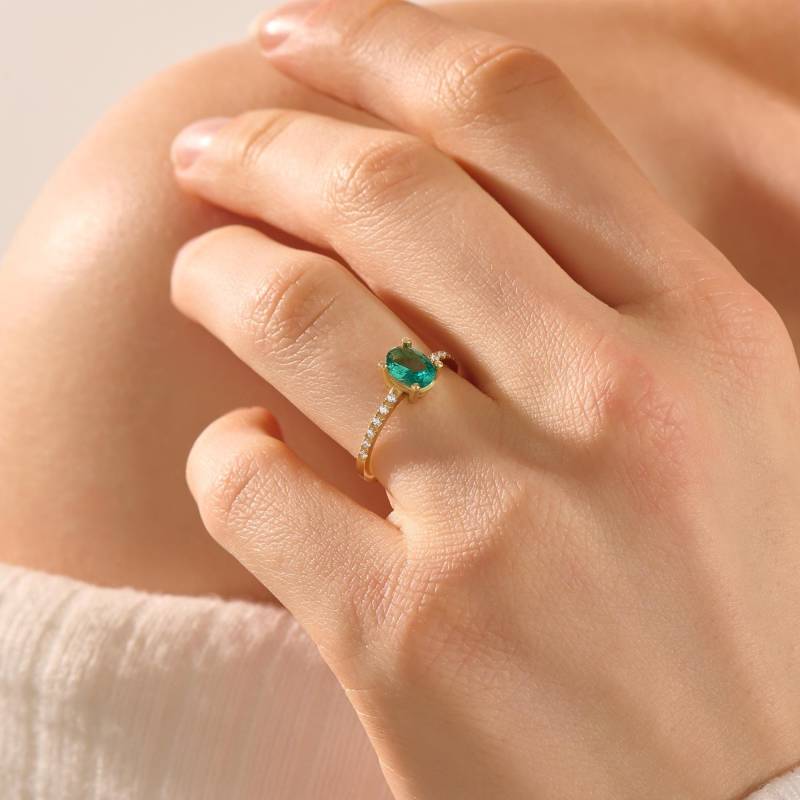 Oval Smaragd Ring Für Frauen 14K Solid Gold Verlobungsring Solitär Grüner Edelstein Schmuck Geschenk Frau Geburtstag Geschenke Oval Smaragd Ring Für Frauen 14K Solid Gold Verlobungsring Solitär Grüner Edelstein Schmuck Geschenk Frau Geburtstag Geschenke von BRENNMORE
