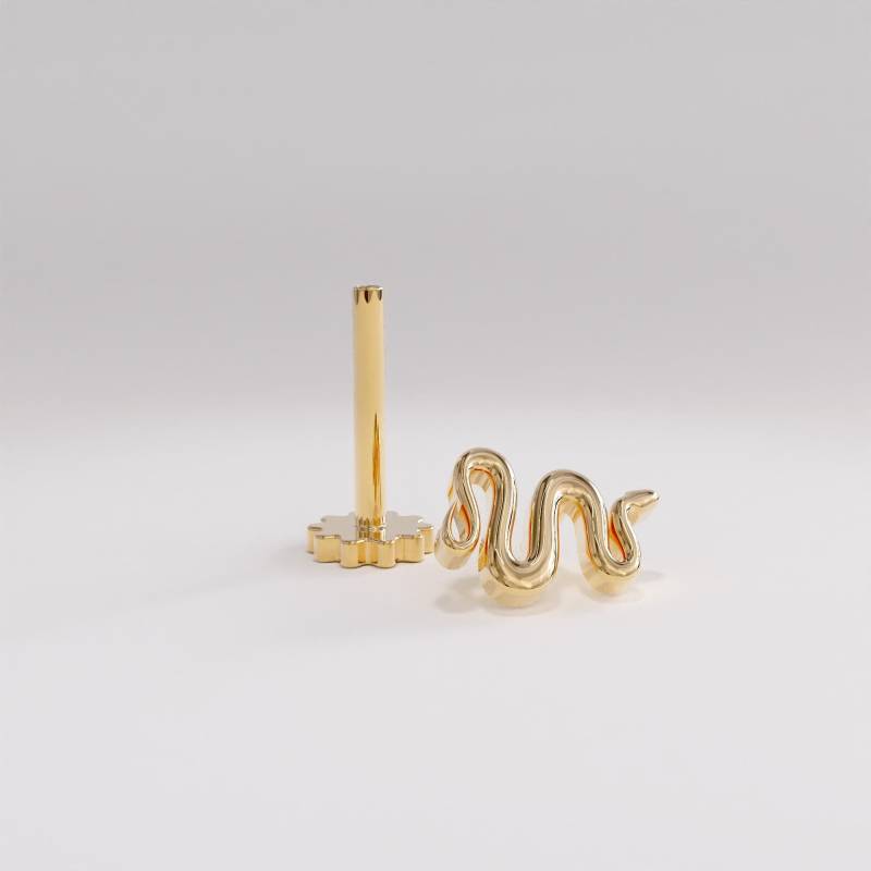 Schlangen Ohrstecker | 14K Solid Gold Einfaches Ohrläppchen Zierliche Helix Frauen Schlange Knorpel Handgefertigte von BRENNMORE