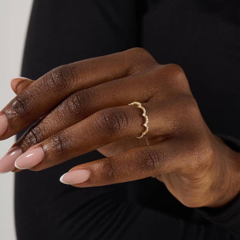 Ultradünne Welle Stapelring Frauen 14K Solid Gold Band Minimalist Diamant Cz Stapelbar Zierliche Zeiger Alle Finger Gelb Rose Weiß Ultradünne Welle Stapelring Frauen 14K Solid Gold Band Minimalist Diamant Cz Stapelbar Zierliche Zeiger Alle Finger Gelb Rose Weiß von BRENNMORE