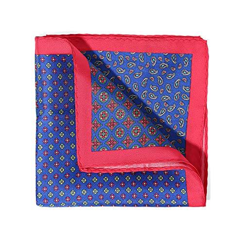 BRERA 67 Stofftaschentücher Herren für Anzug aus Seide | gemustert Einstecktuch 30x30 | elegante Taschentücher für Herren Stoff | Tuch mit Fliege und Krawatte zu kombinieren von BRERA 67
