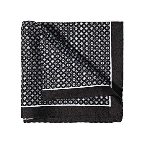 BRERA 67 Stofftaschentücher Herren für Anzug aus Seide | gemustert Einstecktuch 30x30 | elegante Taschentücher für Herren Stoff | Tuch mit Fliege und Krawatte zu kombinieren von BRERA 67