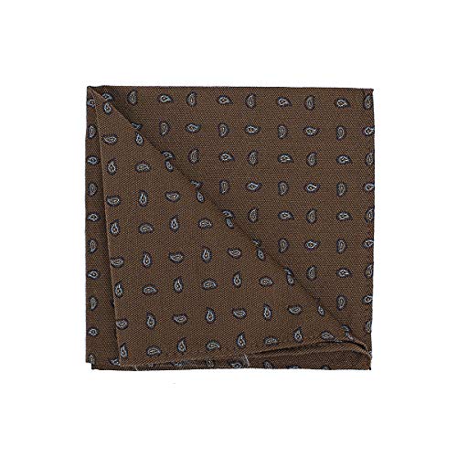 BRERA 67 Stofftaschentücher Herren für Anzug aus Seide und Wolle | gemustert Einstecktuch 25x25 | elegante Taschentücher für Herren Stoff | Tuch mit Fliege und Krawatte zu kombinieren von BRERA 67