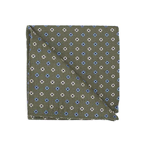 BRERA 67 Stofftaschentücher Herren für Anzug aus Seide und Wolle | gemustert Einstecktuch 25x25 | elegante Taschentücher für Herren Stoff | Tuch mit Fliege und Krawatte zu kombinieren von BRERA 67