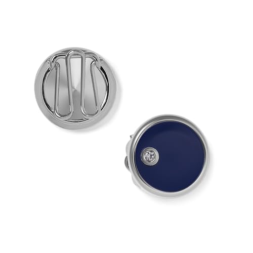 BRERA67 Knopfclips Herren für Hemd, Manschettenknöpfe Herren Made in Italy, Cufflinks for Men Hochzeit blau emailliert mit Strasssteinen - Silber BRERA67 Knopfclips Herren für Hemd, Manschettenknöpfe Herren Made in Italy, Cufflinks for Men Hochzeit blau emailliert mit Strasssteinen - Silber von BRERA 67