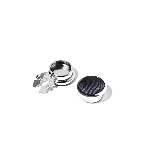BRERA67 Knopfclips Herren für Hemd, Manschettenknöpfe Herren Made in Italy, Cufflinks for Men Hochzeit blau - silber von BRERA 67