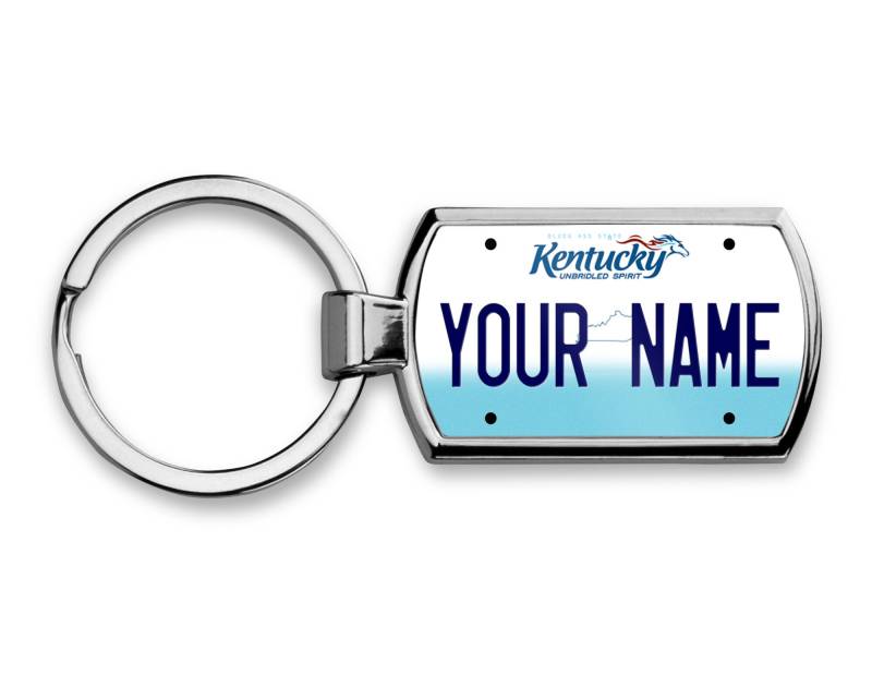 Personalisierte Schlüsselbund Custom Kentucky Nummernschild Metall von BRGiftShop