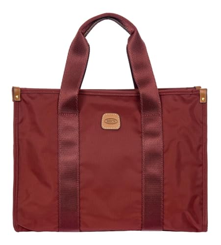 BRIC'S Handtasche Umhängetasche mit Laptopfach X-Collection Opera Bag Bordeaux weinrot von BRIC'S