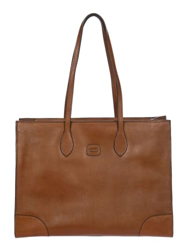 BRIC'S Leder Businesstasche mit Laptopfach Volterra Opera Bag Tobacco braun von BRIC'S