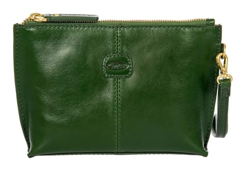 BRIC'S Leder Clutch Volterra Pochette Pine tannengrün von BRIC'S