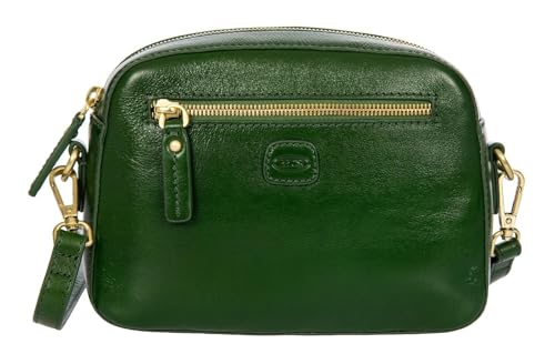 BRIC'S Leder Umhängetasche Volterra Shoulderbag Pine tannengrün von BRIC'S