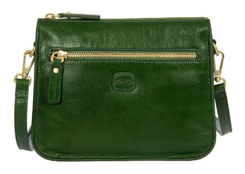 BRIC'S Leder Umhängetasche Volterra Shoulderbag Pine tannengrün von BRIC'S
