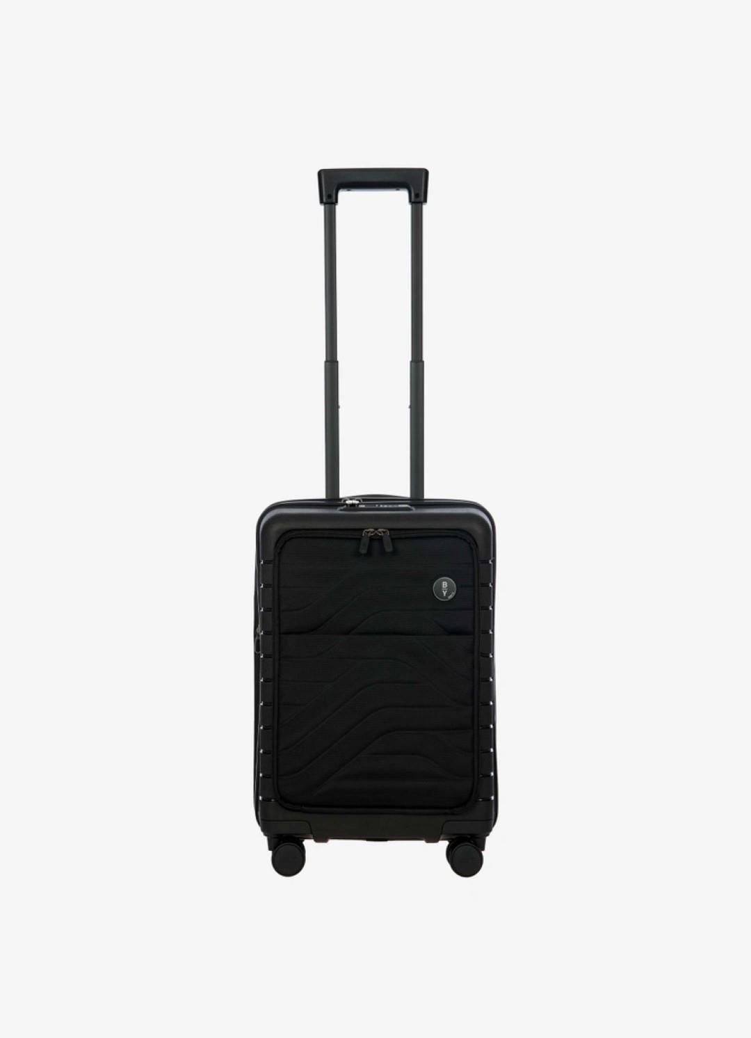 BRICS - Ulisse 4Rad-Schalentrolley Trolley 55 Cm Black Gelb von BRIC'S