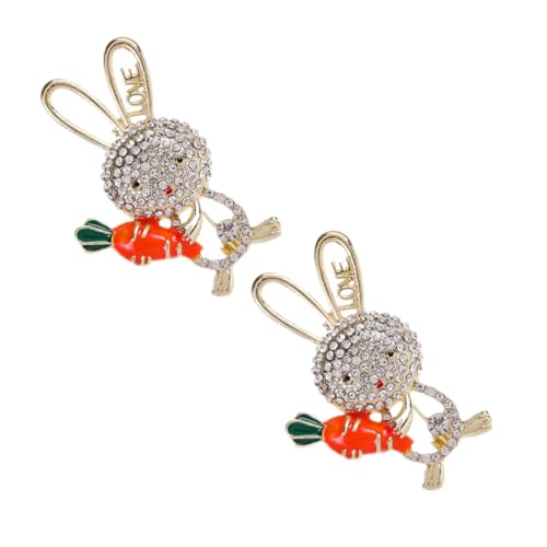 BRIGHTFUFU 2 Stück Kristall Kaninchen Brosche für Frauen Niedliche Cartoon Hase Anstecknadel mit Strass für Feiertagsmode Ostern Geburtstagsgeschenke und Schicke Kleidung BRIGHTFUFU 2 Stück Kristall Kaninchen Brosche für Frauen Niedliche Cartoon Hase Anstecknadel mit Strass für Feiertagsmode Ostern Geburtstagsgeschenke und Schicke Kleidung von BRIGHTFUFU