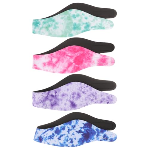 BRIGHTFUFU 4stücke Schwimmstirnbänder Für Damen Elastisch Selbstklebenden Aufklebern Zum Schutz Vor Wasser Im Ohr Beim Schwimmen Und Duschen von BRIGHTFUFU