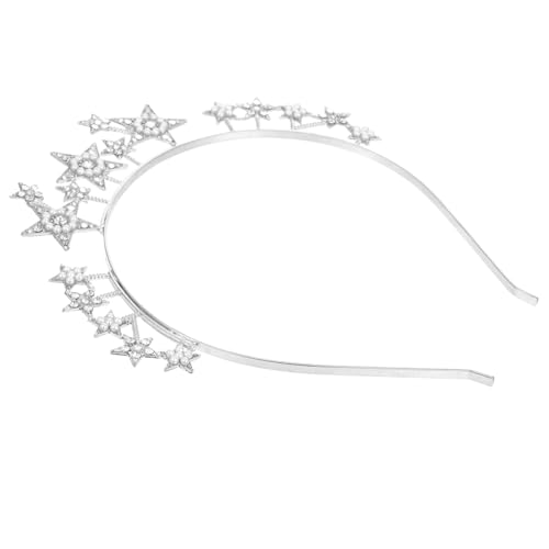 BRIGHTFUFU Haarschmuck Für Hochzeiten Festlichkeiten Und Partys Strass-diadem Mit Fünfzackigem Design Für Braut-accessoires Und Besondere Anlässe von BRIGHTFUFU