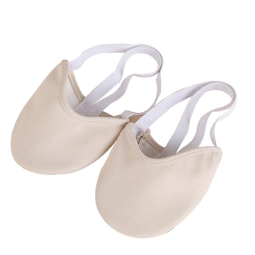 BRIGHTFUFU Halbsohlen Ballettschuhe Damen Stretch Gymnastikschuhe mit Rutschfester Sohle Zehen Tanzschuhe für Modern Latin Ballet Hautfarben Flexibel und Atmungsaktiv von BRIGHTFUFU