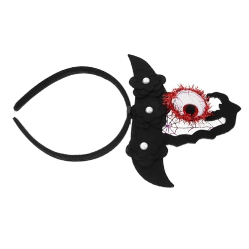 BRIGHTFUFU Halloween Haarschmuck Hexenhut Stirnband mit Augapfel Design Weicher Filz Bequemer Sitz Auffälliges Party Accessoire für Damen Perfektes Halloween Kostüm Zubehör von BRIGHTFUFU