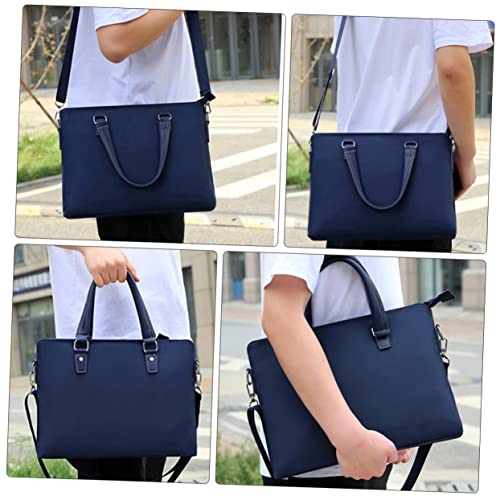BRIGHTFUFU Oxford Cloth Laptop Bag für Herren Wasserdichte Aktentasche Handheld und Schultertasche Blau für Business und Freizeit BRIGHTFUFU Oxford Cloth Laptop Bag für Herren Wasserdichte Aktentasche Handheld und Schultertasche Blau für Business und Freizeit von BRIGHTFUFU