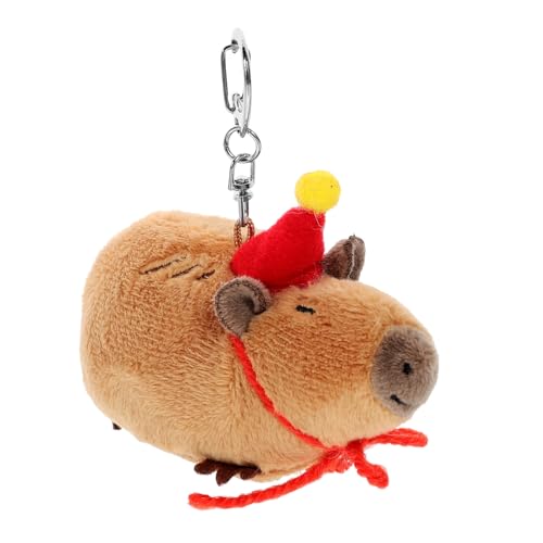 BRIGHTFUFU Plüsch Meerschweinchen Schlüsselanhänger Niedliches Kuscheltier Anhänger mit Weichem Pp baumwollmaterial Dekorativ für Taschen Rucksäcke Geldbörsen Geschenkidee für Geburtstag von BRIGHTFUFU