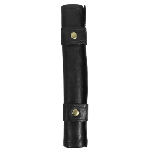 BRIGHTFUFU Faltbare -Aufbewahrungstasche Reise- -Organizer Pu-Leder Tragbare Würfeltasche Schwarz von BRIGHTFUFU