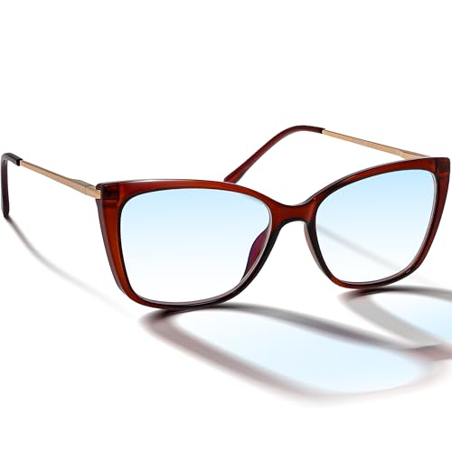 BRILO Blaulichtfilter Computerbrille Damen (REB550-B, 3.5, Dioptrien) von BRILO