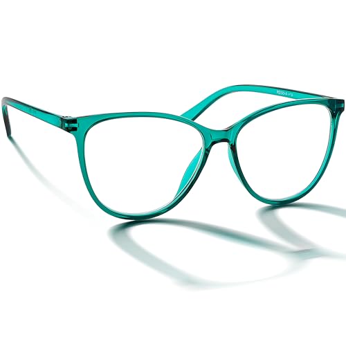 BRILO Damen Lesebrille Korrekturbrille Oval Gestell, modische Damenbrille Sehhilfe mit Etui, leichte Lesehilfe für Frauen von BRILO