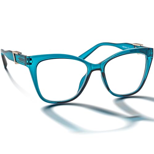 BRILO Herren Lesebrille Korrekturbrille Rechteck Gestell, klassische Männerbrille Sehhilfe mit Etui, leichte Lesehilfe für Herren von BRILO