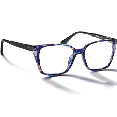 BRILO Lesebrille Damen Rot oder Blau (RE158-A, 2.5, Dioptrien) von BRILO