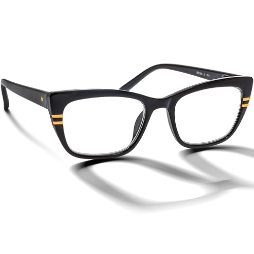 BRILO Lesebrille Damen Schwarz (RE100-A, 1.5, Dioptrien) von BRILO