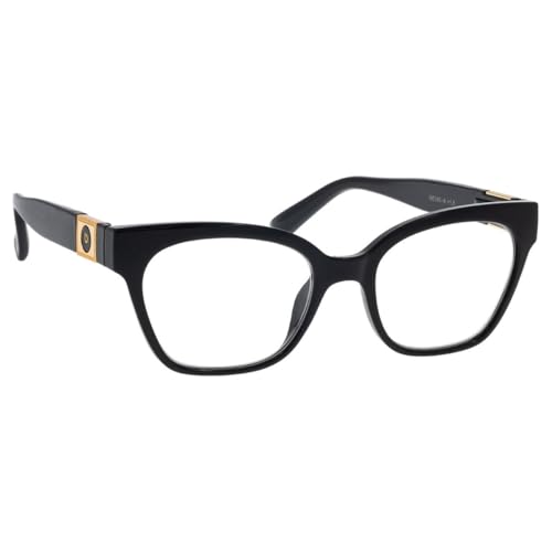 BRILO Lesebrille Damen Schwarz (RE140-A, 2.5, Dioptrien) von BRILO