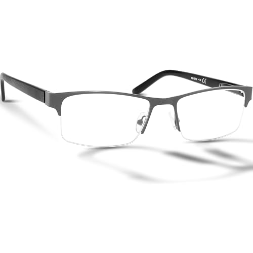 BRILO Lesebrille Rechteckig oder Quadratisch Herren (RE122-A, 3, Dioptrien) von BRILO