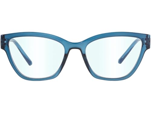 BRILO Unisex Computerbrille mit Blaulichtfilter Klare Linsen Cat Eye Gestell, modische Bildschirmbrille für Damen und Herren von BRILO