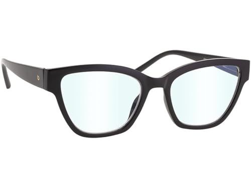 BRILO Unisex Computerbrille mit Blaulichtfilter Klare Linsen Cat Eye Gestell, modische Bildschirmbrille für Damen und Herren von BRILO