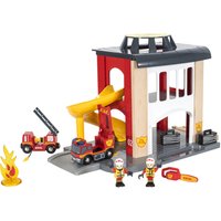 BRIO® WORLD Große Feuerwehr-Station mit Einsatzfahrzeug 33833 von BRIO